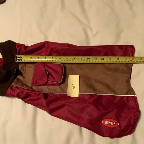Hunter Fleece Lined Dog Coat (16” Lenth) - Picture 11 of 14